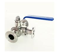 BYCIFRLG Ball Valve 19mm 3/4" Pipe Outer Diameter X 0.5" Three Clamp T/L Port Ball Valve SUS 304 Stainless Steel (Specification : L Port)
