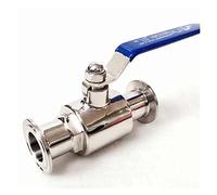 BYCIFRLG Ball Valve 63mm Pipe Outer Diameter X 2.5" Three-clamp Ball Globe Valve SUS 304 Stainless Steel