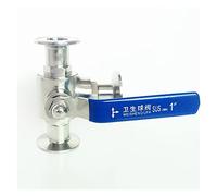 BYCIFRLG Ball Valve Suitable for 108mm 4.25" Pipe Outer Diameter X 4" Three-clamp L-Port Ball Valve SUS 304 Stainless Steel