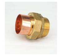 BYCIFRLG Brass 2" Male-54mm I.D Copper Weld Socket End Feed Union Pipe Adapter Air Conditioner Refrigerator Chiller Plant