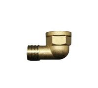 BYCIFRLG Brass 90 Degree Elbow DN15 1/2" Male to Male 3/4" Female Reducer Pipe Fitting Adapter Coupling Connector