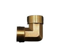 BYCIFRLG Brass 90 Degree Elbow DN25 1" Male Pipe Fitting Adapter Coupling Connector