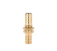 BYCIFRLG Brass Pipe Fitting Straight Tee Cross 10mm 19mm Hose Copper Tube Connector(Bulkhead 10PCS)