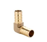 BYCIFRLG Brass Pipe Fitting Straight Tee Cross 10mm 19mm Hose Copper Tube Connector(Elbow 10PCS)
