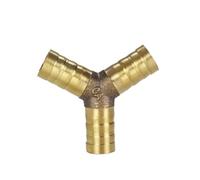 BYCIFRLG Brass Pipe Fitting Straight Tee Cross 8mm Hose Copper Tube Connector(Y Type 10PCS)
