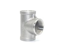 BYCIFRLG BSP Thread 304 Stainless Steel DN6/DN8/DN15/DN25 Internal Thread 3-Way Internal Thread Joint Accessory 1/4 "1/2" 3/4 "1-1/4",3/8",Female Thread
