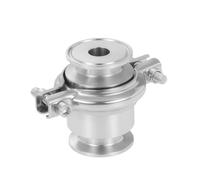 BYCIFRLG Clapet Anti-Retour à Triple Serrage, Virole OD 25 mm, 50,5 mm, écoulement unidirectionnel, Acier Inoxydable SS304, écoulement unidirectionnel Vertical