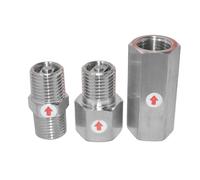 BYCIFRLG Clapet Anti-Retour unidirectionnel en Acier Inoxydable 304, Filetage mâle vers mâle 1/4" BSP