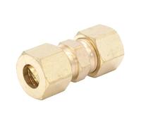 BYCIFRLG Compression Fitting Fit 1/4" Tube O.D Straight Equal Hex Reducer Brass Pipe Connector