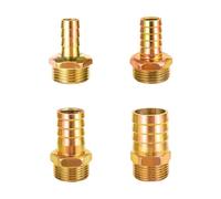 BYCIFRLG Connectors 1" to 16~32mm BSP Male Thread Metal Pipe Fitting Hose Connector Irrigation Tube Copper Joints(1 inch-25mm)