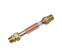 BYCIFRLG Copper Bellows 1/2 3/8 Threaded Fittings 20cm 30cm 35cm 40cm 45cm 50cm Metal Union Hose for Air Conditioning Fans Coils(3l4 DN20x450)