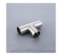 BYCIFRLG DIN DN32 34mm Pipe OD Butt Welding Tee 3 Way SUS 304 Stainless Steel Fitting Spliter Homebrew Beer Wine