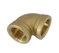 BYCIFRLG DN15-100 Brass Water Pipe Plumbing Fittings Hose Outlet Pair Connector Thickening of 90 Degree Elbow Water Pipe(DN32x1-1l4)