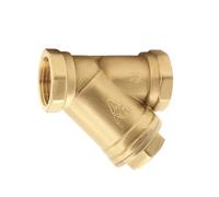 BYCIFRLG DN15-DN100 Brass Filter Y-Shaped Valve Heating Pipe Thickened Double Inner Thread Water Pipe Joint(1-1l4-DN32L89mm)
