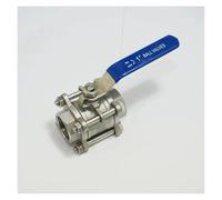 BYCIFRLG DN25 1" BSP Female Thread 304 Stainless Steel 3-Piece Type Ball Valve Oil Water air 229 PSI