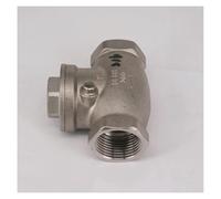 BYCIFRLG DN25 1" Female Thread 304 Stainless Steel Swing Check Valve Non-Return One Way Valve 229 PSI
