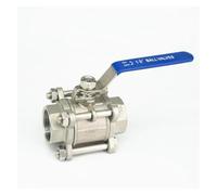 BYCIFRLG DN32 1-1/4" BSP Female Thread 304 Stainless Steel 3-Piece Type Ball Valve Oil Water air 229 PSI