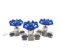 BYCIFRLG Double Ferrule Needle Valve 6mm 8mm 10mm Instrument Air Source Pipe Flow Regulating Valve 1pcs (12 mm)