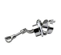 BYCIFRLG Ensemble de Tubes de diamètre extérieur 63 mm x Virole 77,5, Virole à souder Tri Clamp + Tri Clamp + Joint en Silicone en Acier Inoxydable 304