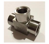 BYCIFRLG Equal 3/8" BSP Female Threaded Tee 3 Way 304 Stainless Steel Pipe Fitting Connector Adapter Max Pressure 2.5 Mpa