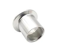 BYCIFRLG Ferrule 50.5mm 1/2" BSP Stainless Steel SS304 Female Threaded Ferrule Pipe Fittings Tri-Clamp Adapters