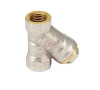 BYCIFRLG Filtre à Tamis en Y Femelle en Laiton 3/8" BSPP for Nettoyeur Haute Pression, climatiseur à Jet, Maille 40