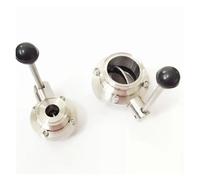 BYCIFRLG Fit 102mm Pipe OD x 4" Tri Clamp Flow Control Valve SUS 304 Stainless Beer Brewing Home