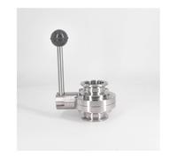 BYCIFRLG Fit 38mm 1-1/2" Pipe OD x 1.5" Tri Clamp Flow Control Valve SUS 304 Stainless Beer Brewing Home
