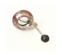 BYCIFRLG Fit 45mm 1-3/4" Pipe OD x 2" Tri Clamp Flow Control Valve SUS 304 Stainless Beer Brewing Home