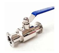 BYCIFRLG Fit 57mm 2.25" Pipe OD x 2.5" Tri Clamp Ball Shut Off Valve SUS 304 Stainless Beer Brewing Home