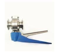 BYCIFRLG Fit 57mm 2.25" Pipe OD x 2.5" Tri Clamp Squeeze Trigger Flow Control Valve SUS 316L Stainless Brewing