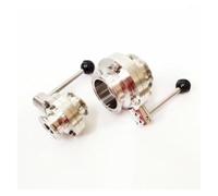 BYCIFRLG Fit 63mm Pipe OD x 2.5" Tri Clamp Flow Control Valve SUS 316L Stainless Beer Brewing Home