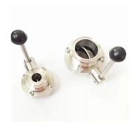 BYCIFRLG Fit 89mm Pipe OD x 3.5" Tri Clamp Flow Control Valve SUS 304 Stainless Beer Brewing Home