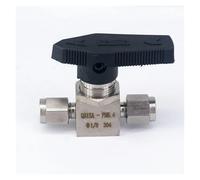 BYCIFRLG Fit for 1/8" inch O/D Tube 304 Stainless Steel Compression Fitting Shut Off Ball Valve 915 PSI Q91SA PN 6.4