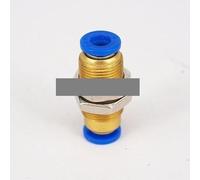 BYCIFRLG Fit Tube O/D 6mm Pneumatic Bulkhead Push in Connector Union Quick Release Air Fitting Plumbing
