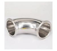 BYCIFRLG Fit Tube O/D 76mm Tri Clamp 3" Ferrule OD 91mm 304 Stainless Steel 90 Degree Elbow Connector Adapter Homebrew