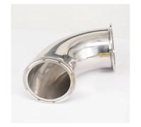 BYCIFRLG Fit Tube O/D 89mm Tri Clamp 3.5" Ferrule OD 106mm 304 Stainless Steel 90 Degree Elbow Connector Adapter Homebrew