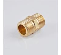 BYCIFRLG G1/2 Copper Pipe Fitting 1/2" Male to Male Threaded Connector Shower Hose Extender Accessories, 2 Way,20mm