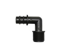 BYCIFRLG Garden Hose Fittings Male Thread 1/2" 3/4" to 1/2 3/4 25mm Hose Elbow Joint 16mm 20mm Garden Hose Bending Joint Fittings 50pcs (Color : 1I2x20mm)