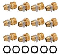 BYCIFRLG Garden Hose Repair Connector with Clamps Fit for 3/4" Or 5/8" Garden Hose Fitting ()(6 Set ())
