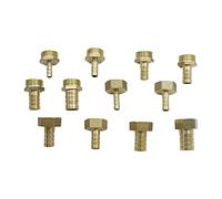 BYCIFRLG Garden Plumbing 3/4" Threaded Connection 8-19mm Pipe Joint Irrigation Plumbing Hose Joiner Aquarium Fish Tank Hose Fittings 30 Pieces (Size : Grey)