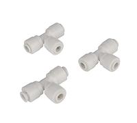BYCIFRLG Garden Plumbing 50 Pcs 1/4" T-Type Three-Way Connectors 4/7mm Hose Quick Connector Pure Water Purifier Garden Water Home Irrigation Accessories (Diameter : 6mm)
