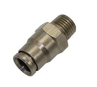 BYCIFRLG Garden Plumbing High Pressure 1/4" External Thread to 3/8" Slip Lock Quick Straight Copper Connectors for Out Diameter 3/8" Nyllon Pipe 20 Pcs (Color : Male Thread)