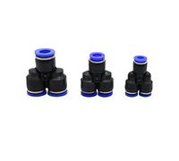 BYCIFRLG Garden Plumbing Y Type Slip Lock Quick Connectors 6mm 8mm 10mm Hose Splitters Garden Water Agriculture Irrigation Quick Coupling Connector 100pc (Color : 10mm)