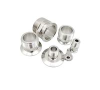 BYCIFRLG Hex 1/4" 3/8" 1/2" 3/4" 1" 1-1/2" 2" NPT Male x 0.5" 1.5" 2" Tri Clamp Connector Pipe Fitting 304 316L Stainless Steel(NPT2-K64,316)