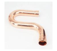 BYCIFRLG I.D 35x1.2mm Copper End Feed P Trap Pipe Adapter Air Conditioner Refrigeration Water Heater