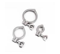 BYCIFRLG K25.4-119mm 0.5" 0.75" 1" 1.5" 2" 2.5" 3" 4" Tri Clamp SUS 304 Stainless Steel Pipe Fitting(K64mm 185g)