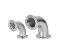 BYCIFRLG KF50 Vacuum 90 Degree Elbow 316L Stainless Steel Tri Clamp Flange Joint Pipe Fitting Tube