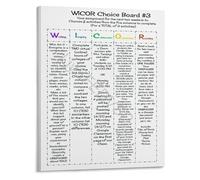 BYCIFRLG Learning Tools Posters AVID Strategies Cornell Notes WICOR Method Canvas Wall-Art for Middle School High School(Unframed,12x18inch(30x45cm))