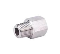 BYCIFRLG M10 Female x M5 M6 M8 M10 M12 M14 M16 M20 1/8" 1/4" 3/8" Male BSPP Thread Stainless Steel High Pressure Pipe Fitting(F M10x1-M M18x1.5)